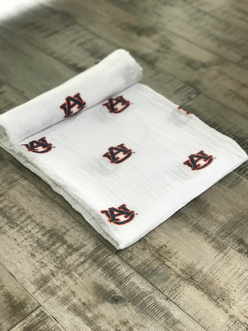 Auburn University Tigers Muslin Swaddle Blanket | Officially Licensed Baby Gift